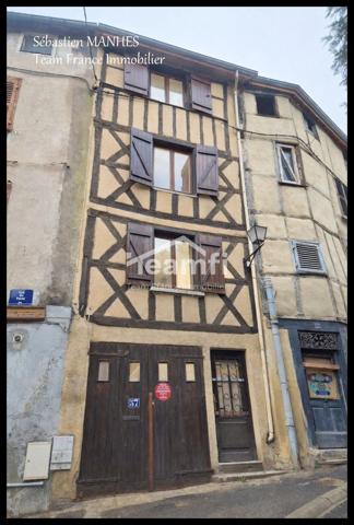 Maison mitoyenne 2 côtés à vendre, 4 pièces - Thiers 63300