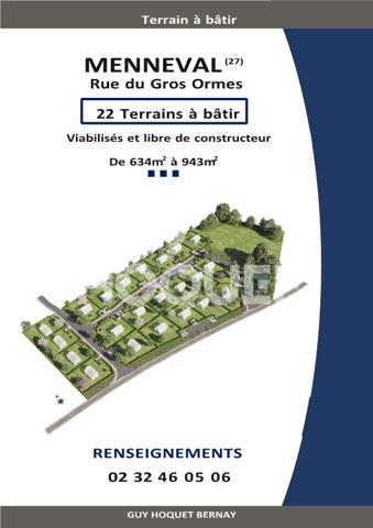 Terrain Bernay 634 m2