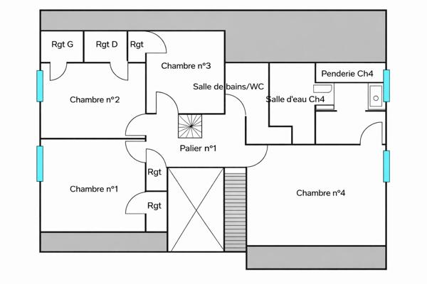 Maison 8 pièces - 202 m² Exclusivité efficity