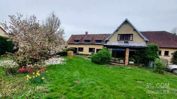 Idéal GITE ! 2 maisons de caractère. Secteur Moyenneville sur 9250 m² de parc paysagé. Moyenneville (80870)