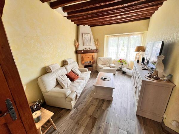 (95450) SERAINCOURT, maison de village et sa dépendance amenagée, 160m2, jardin, garage