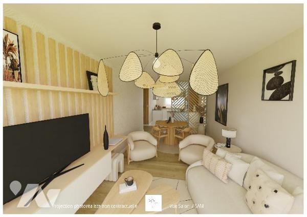 T4 de 77m² à rénover + jardin et parking à STELLA-PLAGE