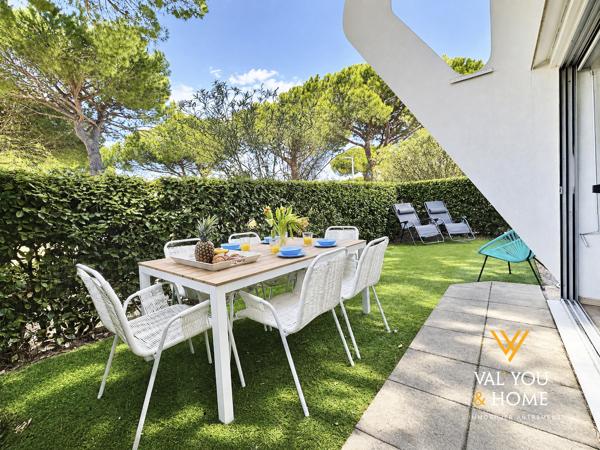 Appartement La Grande Motte – Rez-de-jardin 86 m² de vie global, 6 couchages, Piscine & Parking