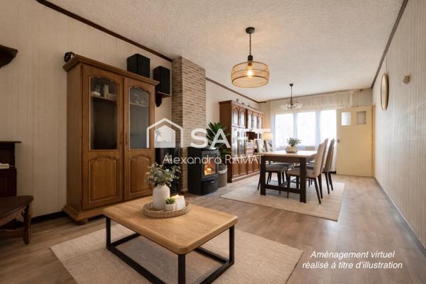 Maison 3 chambres jardin et garage proche commodités