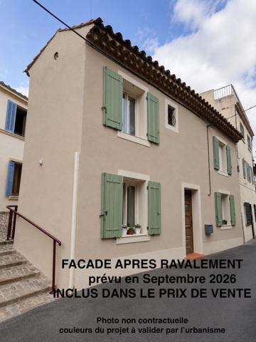 Maison de village à vendre à Allauch – 82 m² – 2 chambres – Façade et toiture rénovées