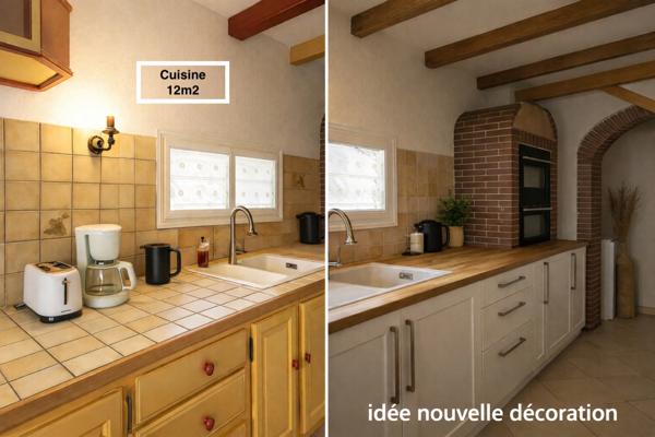 Maison de village à vendre à Allauch – 82 m² – 2 chambres – Façade et toiture rénovées