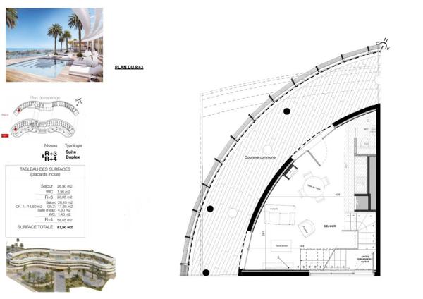 Le haut de gamme s'invite dans ce Duplex de 87,50 m² exposé Sud au sein du village naturiste du Cap d'Agde
