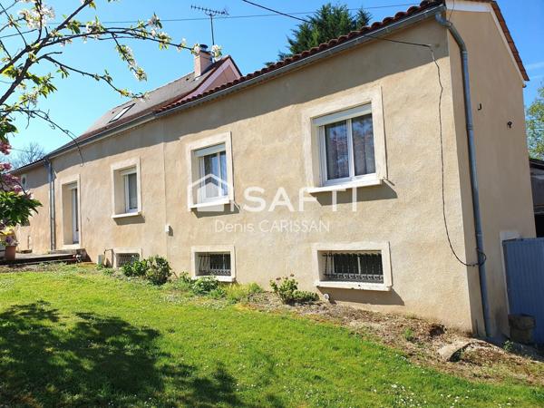 Longère rénovée + piscine + hangar et garages
