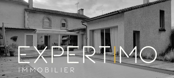 Fontaine-le-Comte (86240) Maison de caractère XIXè siècle, piscine, grange et beaux volumes