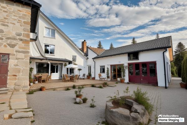 Maison de village en pierre et son gîte à Voiteur