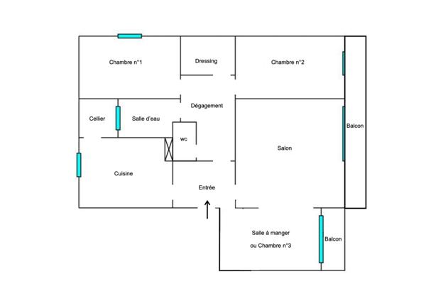 Appartement Rezé (4 pièces) 73 m²