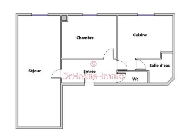 Appartement à vendre 2 pièces de 54 m²