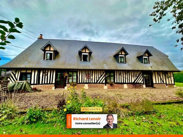 Charmante grange normande rénovée avec goût et son pigeonnier près de Pont-Audemer