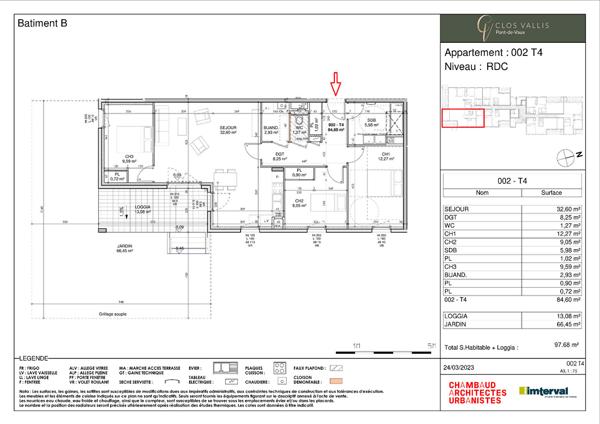 Appartement 4 pièces 85 m2
