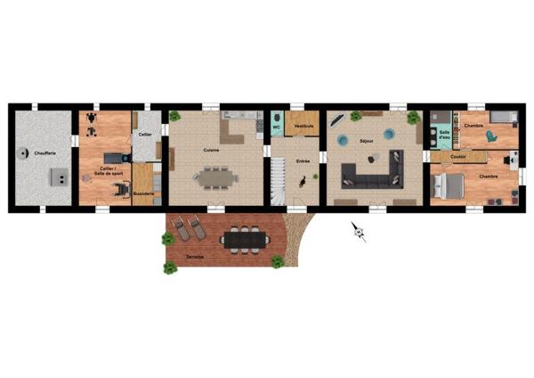 Longère 295 m² à Sommières-du-Clain 86160