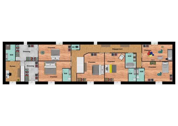Longère 295 m² à Sommières-du-Clain 86160