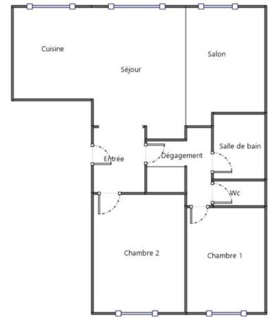 Appartement T4 avec garage, parking privé et visite virtuelle – Brest centre / Recouvrance