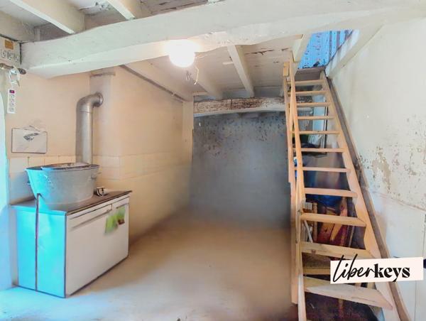 Montreuil-Bellay – Ensemble immobilier avec fort potentiel, vue sur le Thouet, terrain de 1 473 m², maison + maisonnette indépendante + caves troglodytes