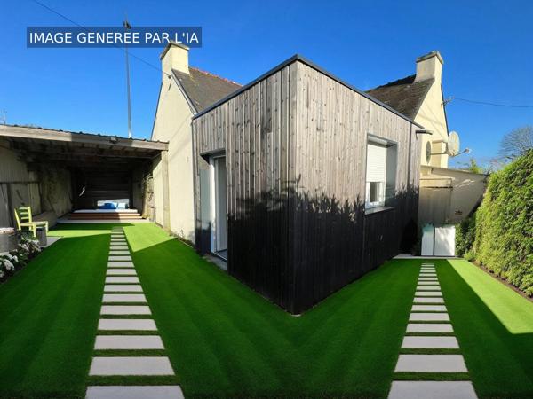 Maison à vendre à Arradon BOTQUELEN plain pied 2 chambres fort potentiel de rénovation