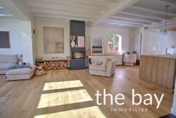 Gujan-Mestras (33470) Gujan-Mestras – Maison de plain-pied aux prestations haut de gamme, avec piscine et grand séjour de 87 m²