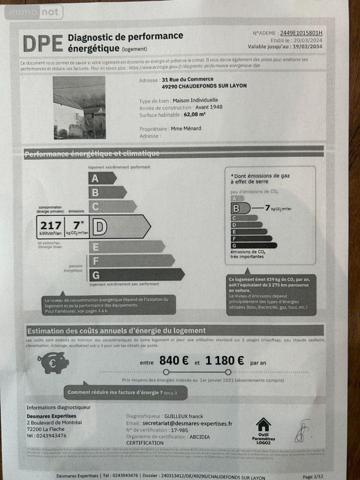 Maison à louer à Chaudefonds-sur-Layon dans le Maine-et-Loire (49290), ref : 12516/1279