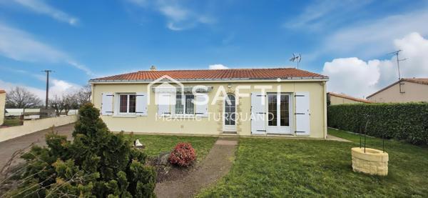 Pavillon plain-pied 104m², 3 chambres, 1200m² de terrain.
