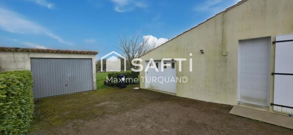 Pavillon plain-pied 104m², 3 chambres, 1200m² de terrain.