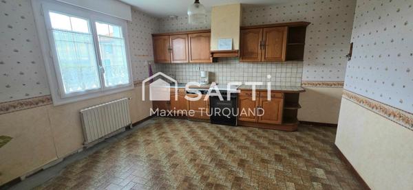 Pavillon plain-pied 104m², 3 chambres, 1200m² de terrain.