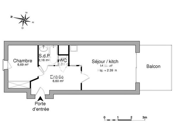 Location Appartement 2 pièces 30.89 m² - DOMAINE DE LA COUDOULIERE Six-fours-les-plages 83140