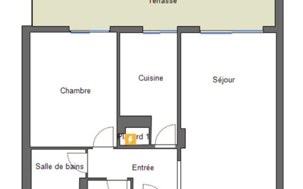 Appartement à vendre    2 pièces • 49,67 m2 Nice
