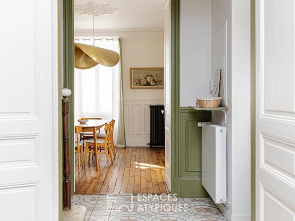Une maison familiale de charme avec cour-jardin et garage