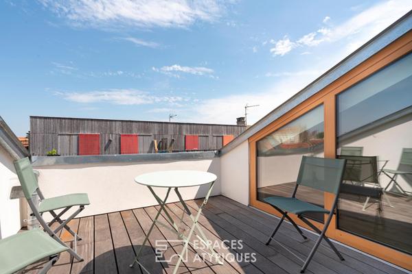 Maison d’architecte avec terrasse tropézienne