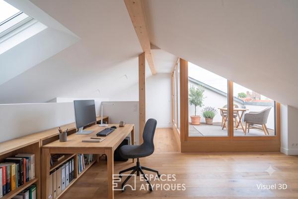 Maison d’architecte avec terrasse tropézienne