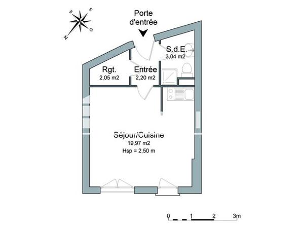 Location Studio 26.86 m² - 93-99 RUE CHARLES LEGENDRE Limoges 87000