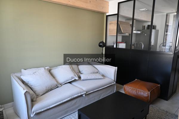 Casteljaloux, duplex T2 de standing entièrement meublé avec terrasse.