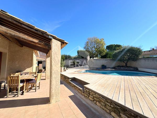 A VENDRE EXCLUSIVITE 84120 PERTUIS MAISON PLAIN PIED TYPE 3 PIECES D'ENVIRON 81M² AVEC GARAGE, PISCINE, SPA CANADIEN ET JARDIN