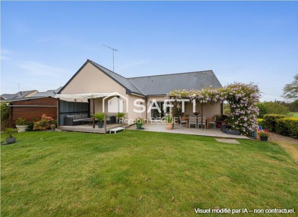 Maison de plain-pied de 130 m² avec 5 chambres et dépendances