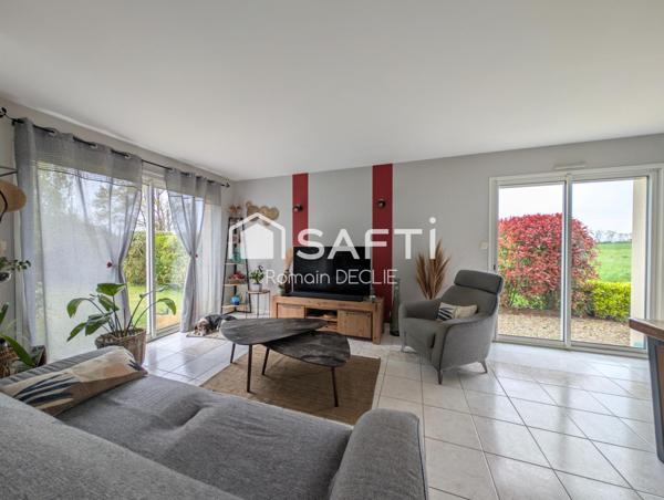 Maison de plain-pied de 130 m² avec 5 chambres et dépendances