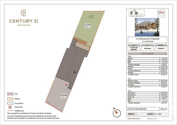 Appartement Triplex à vendre  4 pièces - 89,25 m2 MONTRIOND - 74