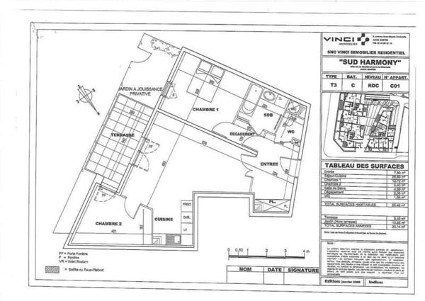 Appartement 3 pièces - 44200 Nantes