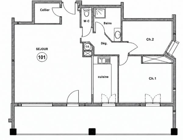 PALETTE | T3 de 79,75 m² avec terrasse, garage et parking