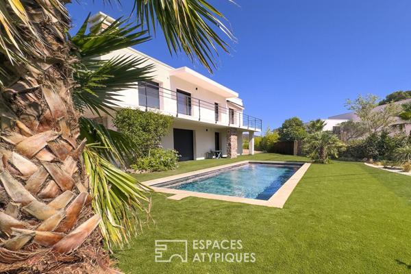 Villa style californien avec piscine balinaise