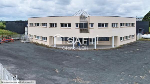 Site industriel avec bureaux et entrepôts
