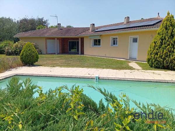 Maison de plain pied de 162 m² avec piscine, pool house, double garage à HAGETMAU