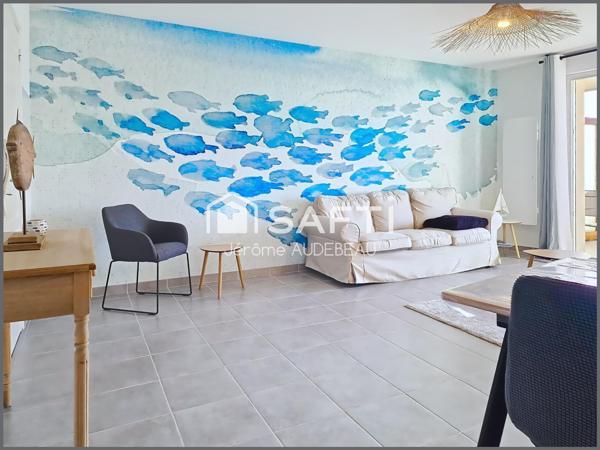 VUE MER, GRAND BALCON, PARKING, PROCHE PLAGE, GR34 ET GOLF