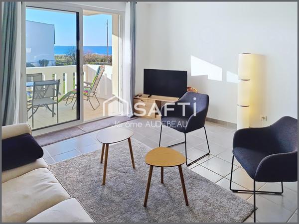 VUE MER, GRAND BALCON, PARKING, PROCHE PLAGE, GR34 ET GOLF