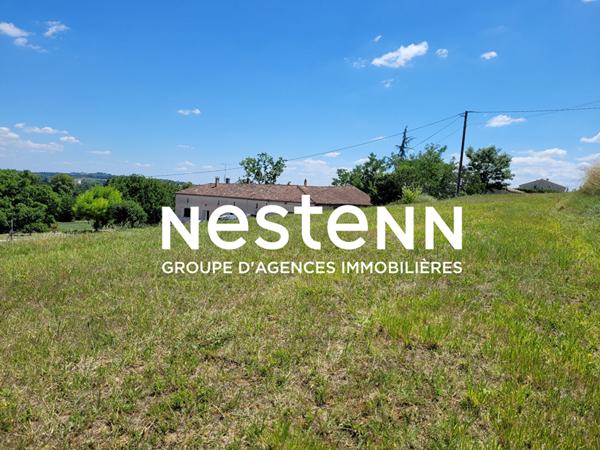 A vendre Terrain constructible Viabilisé à Nérac d'une superficie de 2461 m2