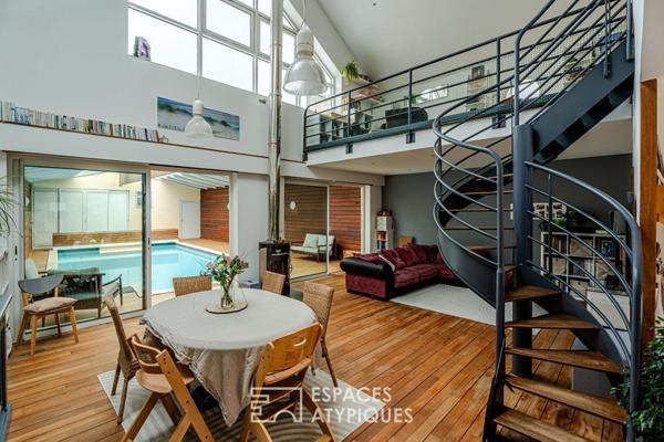Loft avec piscine intérieure à 5mn du centre ville de Cherbourg