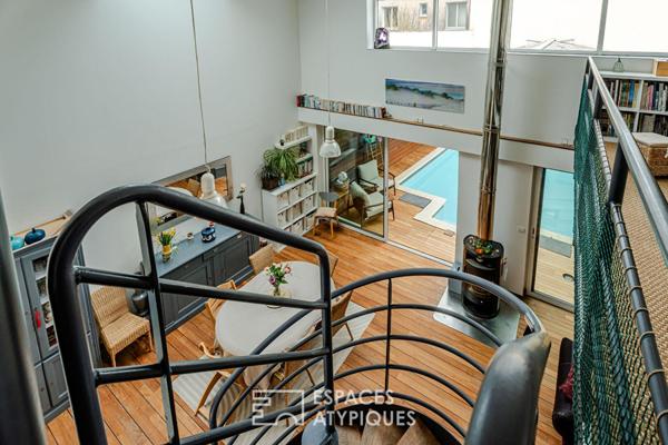Loft avec piscine intérieure à 5mn du centre ville de Cherbourg