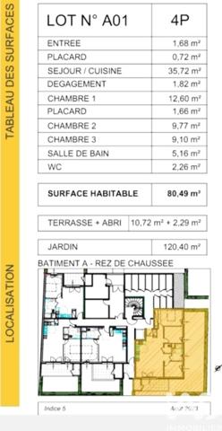 Appartement à vendre 4 pièces 80 m² Thionville